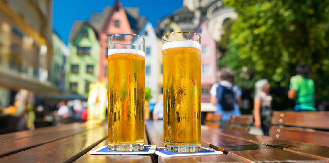German Kölsch Beer in Cologne